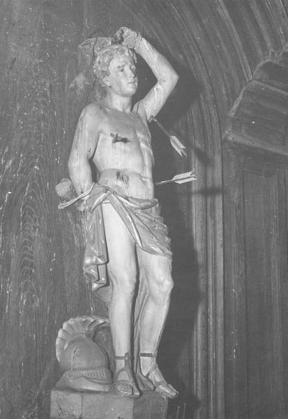 statue : saint Sébastien, vue générale