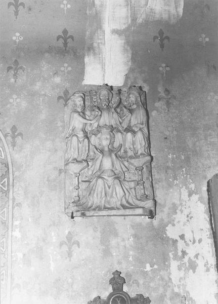 bas relief : le Couronnement de la Vierge, vue générale