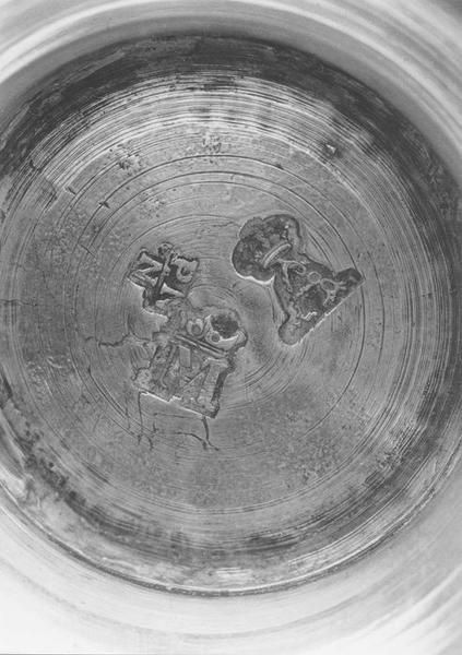 timbale de baptême, détail des poinçons