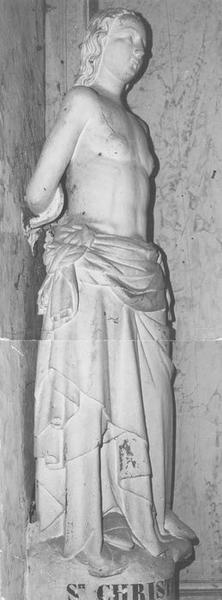 statue : sainte Christine, vue générale