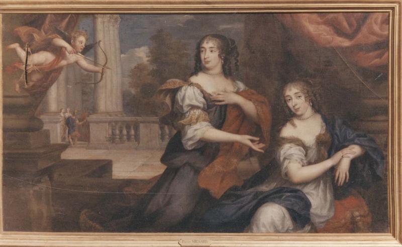 tableau : Madame de Maintenon présentant la marquise d'Heudicourt à l'Amour, vue générale