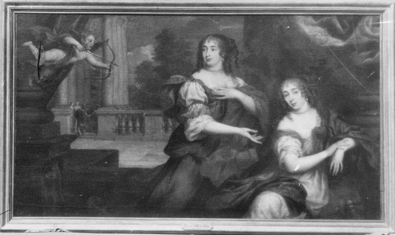 tableau : Madame de Maintenon présentant la marquise d'Heudicourt à l'Amour, vue générale