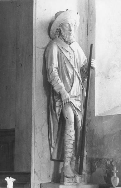 statue : saint Roch, vue générale - © Ministère de la Culture (France), Médiathèque du patrimoine et de la photographie (objets mobiliers), tous droits réservés