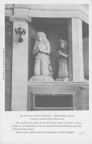 tombeau de Nicolas Lefort et de Guillemette Jourdain d'Escarboville, vue générale