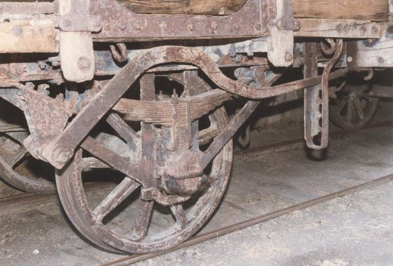 wagon tombereau pour le transport de lait, Dyle et Bacalan, à essieux parallèles, à voie normael, détail
