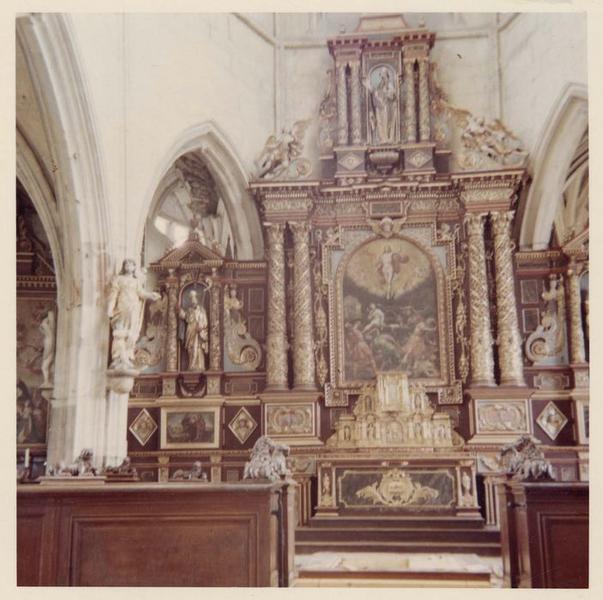 retable du maître-autel (contretable), vue gnéérale