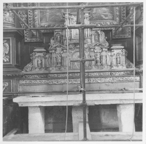 tabernacle du maître-autel (contretable), vue générale