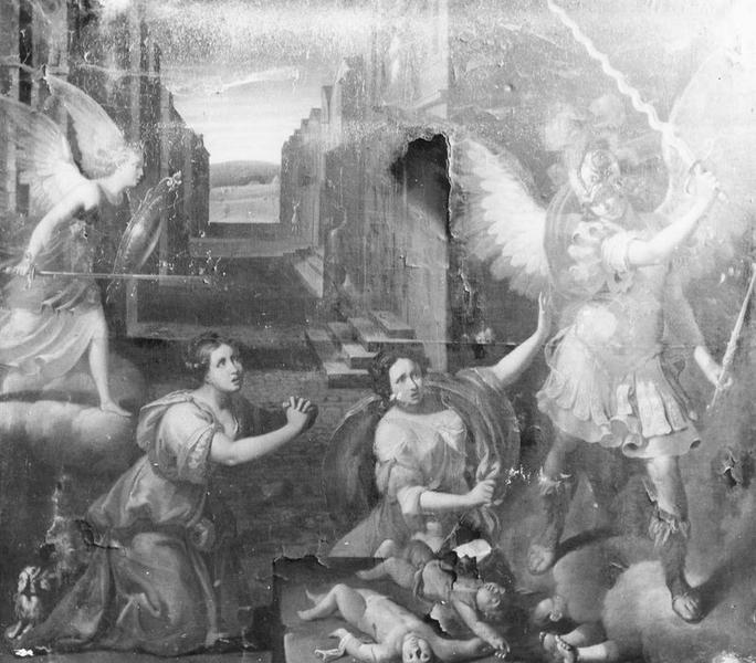 tableau : Plaies d'Egypte, le massacre des Premiers-nés, vue générale