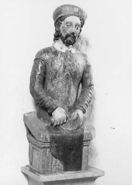 statue : saint Crépinien, vue générale