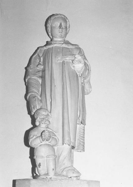 groupe sculpté : saint Léonard, vue générale