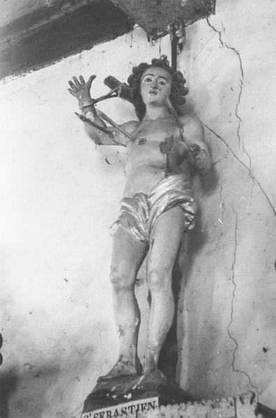 statue : saint Sébastien, vue générale