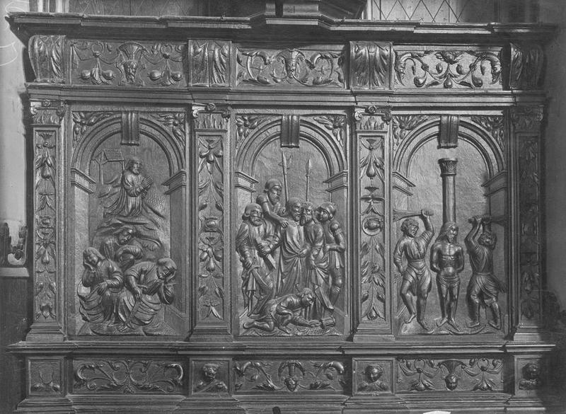 retable, autel latéral, vue générale