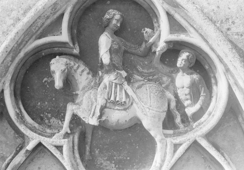 demi-relief : Charité de saint Martin, vue générale