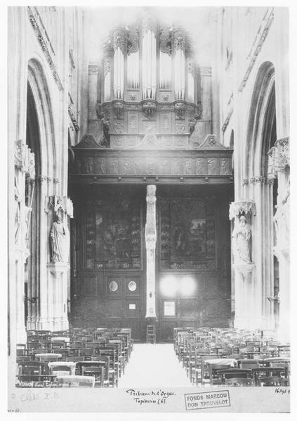 orgue de tribune : tribune d'orgue ; buffet d'orgue, vue générale