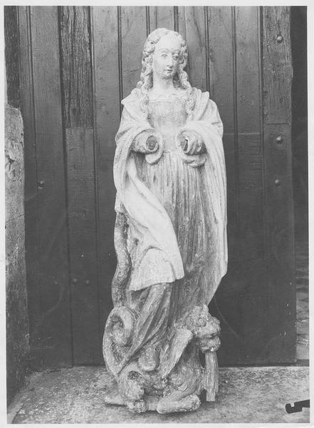 Statue d'applique (grandeur nature) : Sainte Marguerite