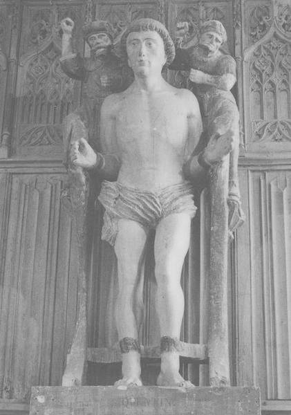 groupe sculpté : le martyre de saint Quentin, vue générale