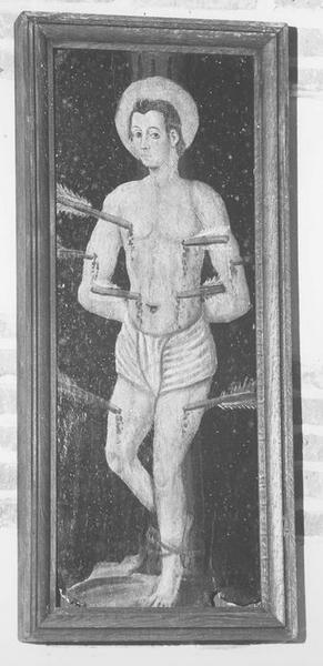 tableau (panneau peint) : saint Sébastien, vue générale - © Ministère de la Culture (France), Médiathèque du patrimoine et de la photographie (objets mobiliers), tous droits réservés