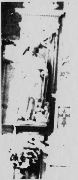 retable du maître-autel, détail de la statuette de saint Nicolas