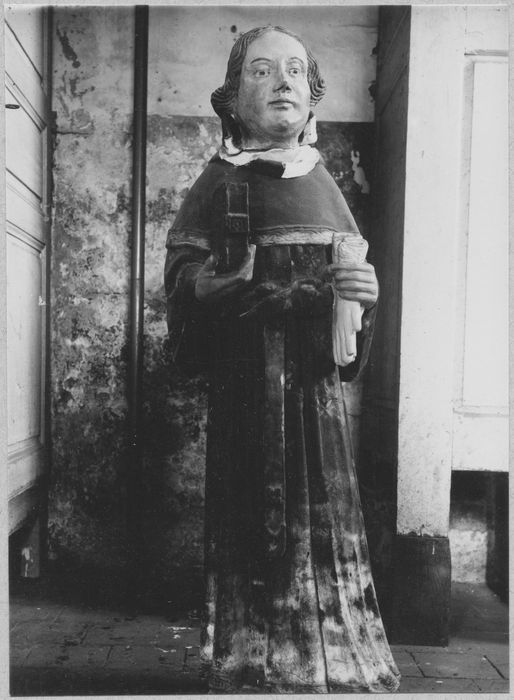 statue (petite nature) : Saint Gand ?