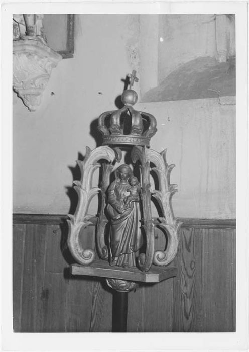 bâton de procession (statuette) : Vierge à l'Enfant - © Ministère de la Culture (France), Médiathèque du patrimoine et de la photographie, Tous droits réservés