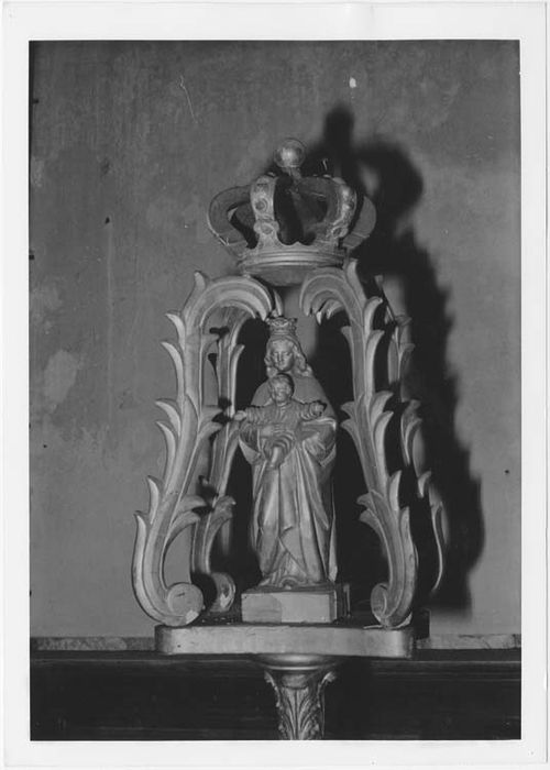 bâton de procession (statuette) : Vierge à l'Enfant couronnée - © Ministère de la Culture (France), Médiathèque du patrimoine et de la photographie, Tous droits réservés