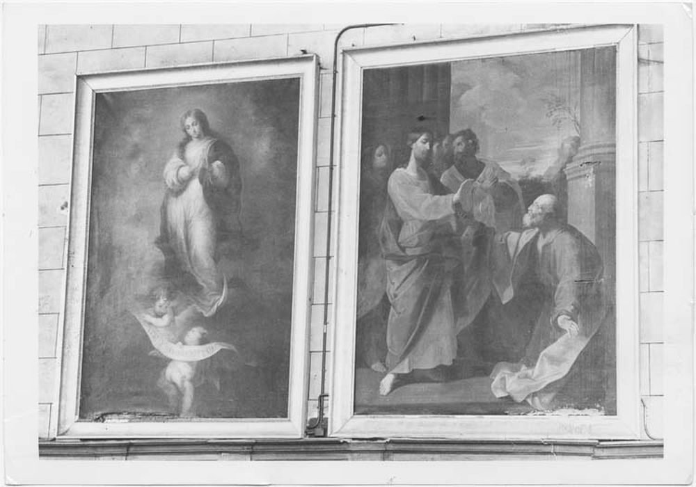 tableaux, cadres : Immaculée Conception, Vocation de saint Pierre - © Ministère de la Culture (France), Médiathèque du patrimoine et de la photographie, Tous droits réservés