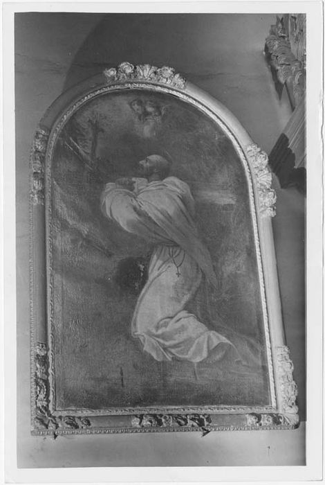 tableau et son cadre : Saint Bruno en prière - © Ministère de la Culture (France), Médiathèque du patrimoine et de la photographie, Tous droits réservés