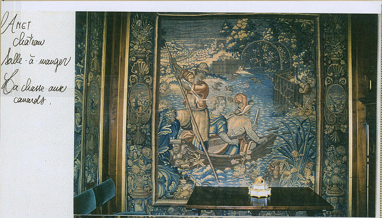 tapisserie : La Chasse au canard