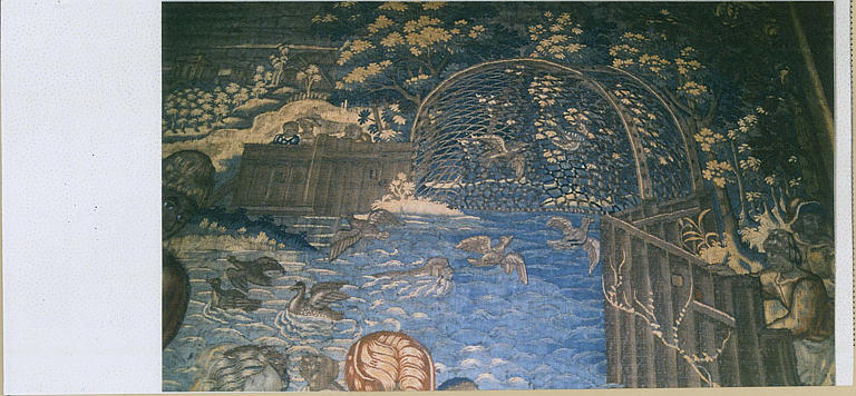 tapisserie : La Chasse au canard, détail des canards