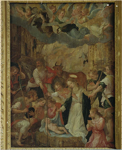 Tableau : l'Adoration des bergers