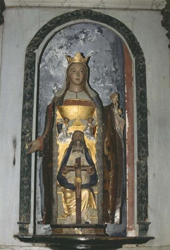 statue : Vierge à l'Enfant, statue ouvrante, bois