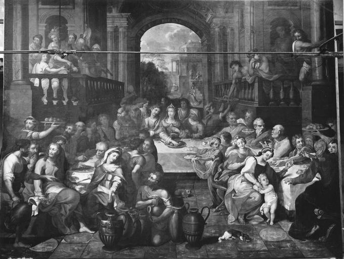 tableau : Les Noces de Cana, huile sur toile - © Ministère de la Culture (France), Médiathèque du patrimoine et de la photographie (objets mobiliers), tous droits réservés