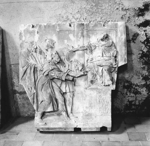 bas-relief : scènes de la vie de saint Pierre et saint Paul, pierre, 1543