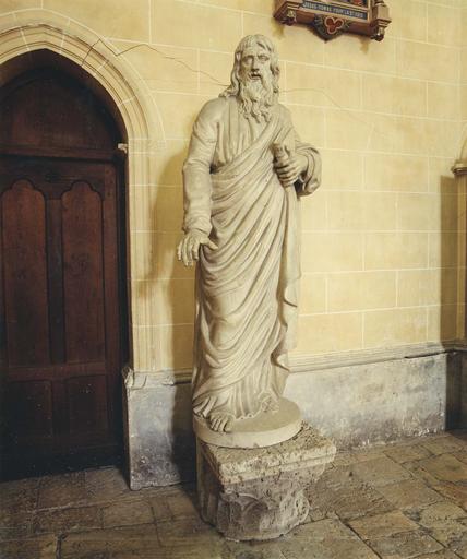 statue : Saint Paul, terre cuite