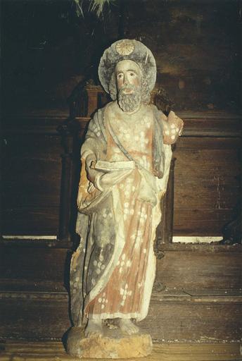 statue : Saint Jacques le Majeur en pied, bois polychrome
