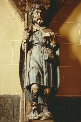 statue : Saint Jacques, bois polychrome