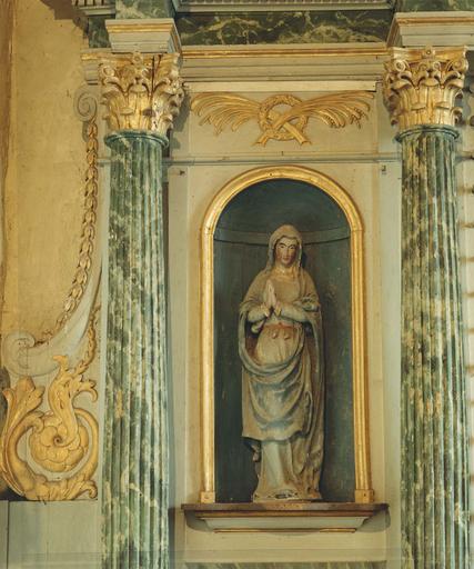 Statue : Vierge priant