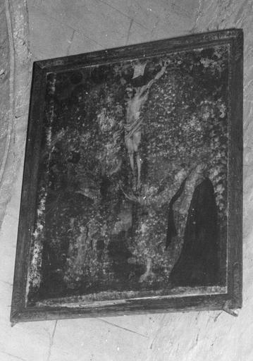 tableau : la Crucifixion, panneau peint