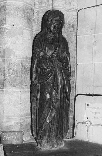 statue : Vierge de douleur, bois