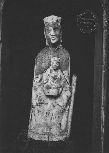 statue (statuette) : Vierge à l'Enfant, bois