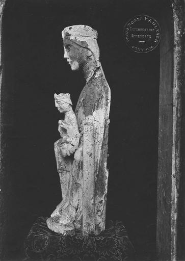 Statuette : Vierge à l'Enfant assise