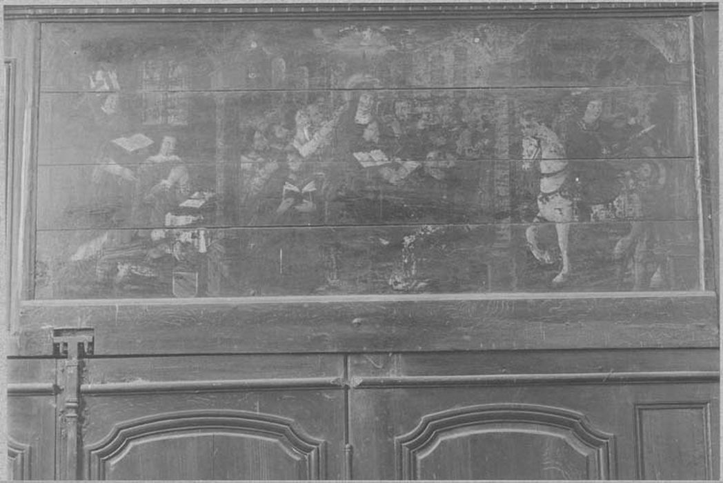 tableau : Pentecôte (la), la Charité de saint Martin, donateur : Martin, dit Pillavoine, seigneur de Trie ?