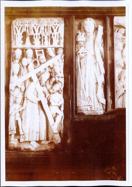retable : scènes de la vie du Christ, du maître-autel, détail