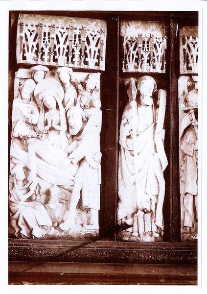 retable : scènes de la vie du Christ, du maître-autel, détail
