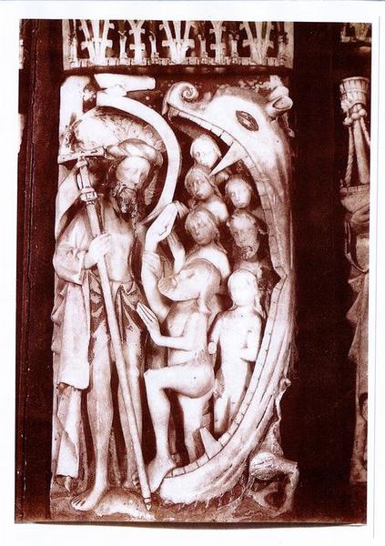 retable : scènes de la vie du Christ, du maître-autel, détail
