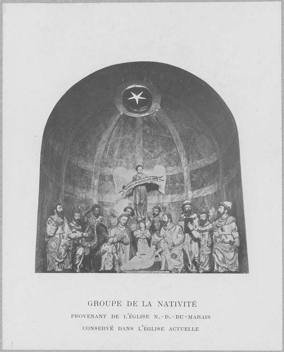 groupe sculpté : la Nativité