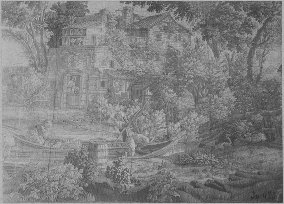 pièce murale : scène champêtre - © Ministère de la Culture (France), Médiathèque du patrimoine et de la photographie, diffusion RMN-GP