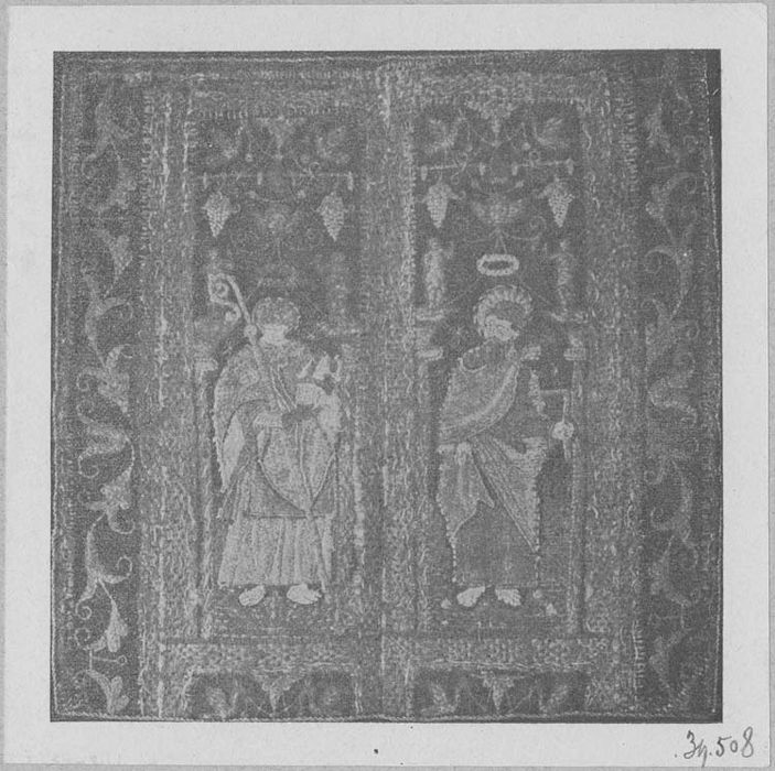 voile du calice : saint Denis, saint Thomas