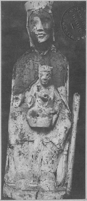 statuette : Vierge à l'Enfant assise