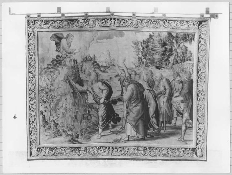 pièce murale : Histoire de Moïse, Moïse frappant le rocher